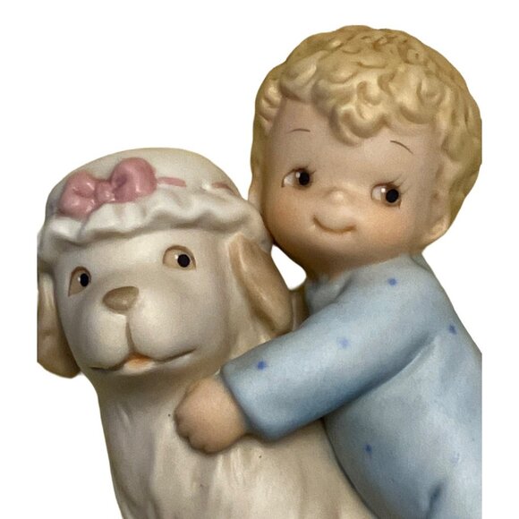 Enesco  Figurine 1995 Boy with Dog - Picture 2 of 12